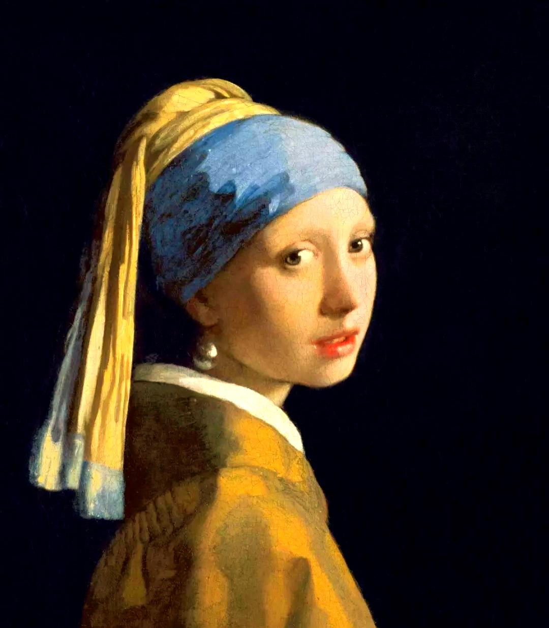 戴珍珠耳环的少女