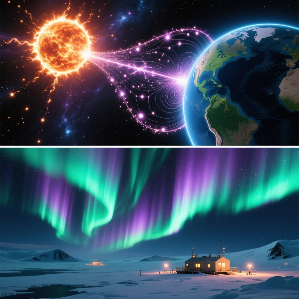 极光形成原理(图1) 极光形成原理(图1)