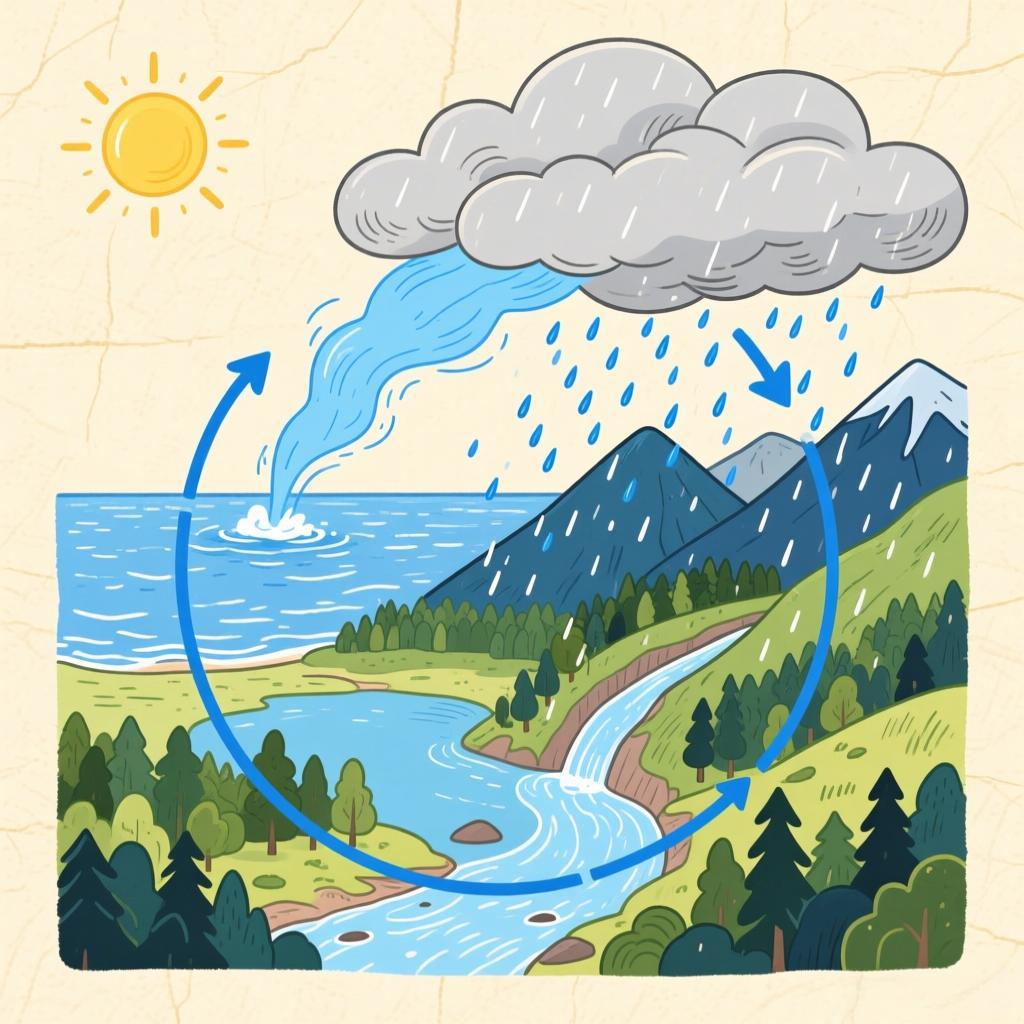 水循环环节(图1)